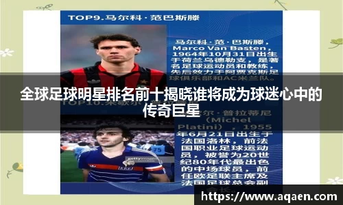 全球足球明星排名前十揭晓谁将成为球迷心中的传奇巨星